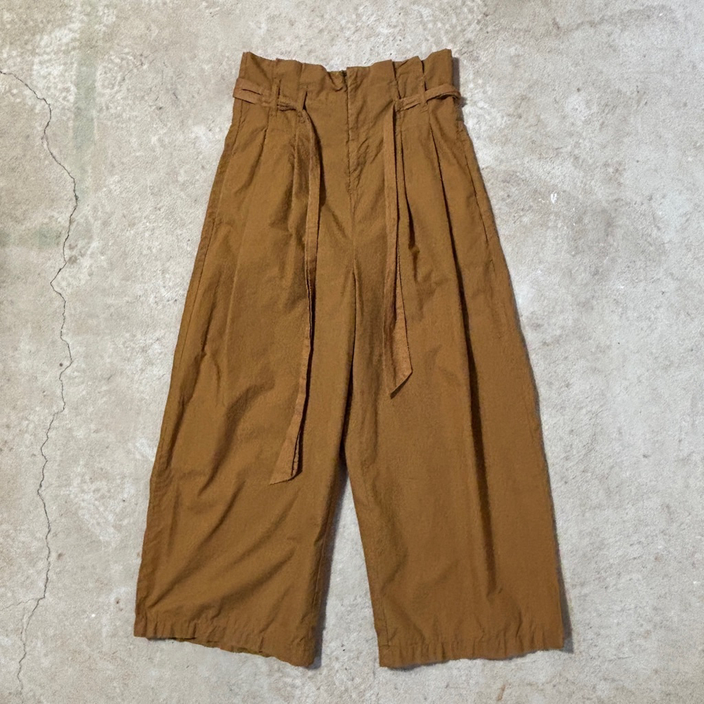 Kimchi Blue Simone Paperbag Pants Women's Size 4 Brown Pockets Wide Leg Cropped - Picture 2 of 13